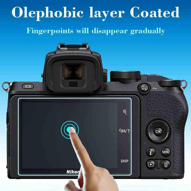 ULBTER Z50 Screen Protector for Nikon Z 50 Z50 Mirrorless Digital Camera & Hot Shoe Cover, 0.3mm 9H Hardness Tempered Glass Saver Anti-Scrach Anti-Fingerprint Anti-Bubble Anti-Dust [2+3Pack] - Image 4